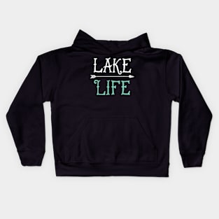 Lake Life Fishing Boating Sailing Funny Outdoor Kids Hoodie